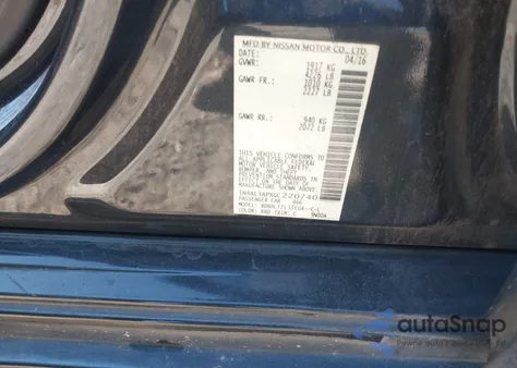 2016 Nissan Altima 2.5 Sl from USA, damaged, VIN 1N4AL3APXGC220740